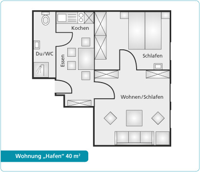Grundriss Wohnung Hafen