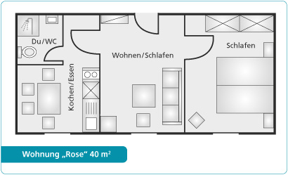 Grundriss Wohnung Rose