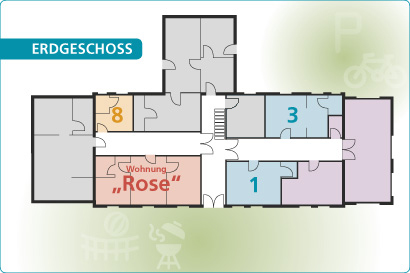 Grundriss Erdgeschoss Haus Dünengrund